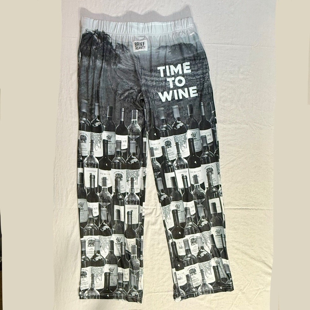 BRIEF INSANITY Unisex Size XXL‎ Time To Wine Lounge Pants NWOT